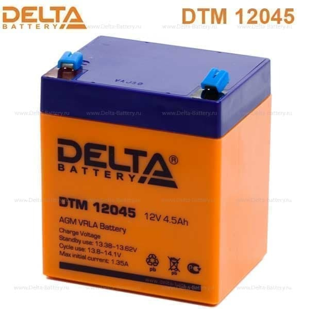 Аккумуляторная батарея Delta DTM 12045 (12V / 4.5Ah)