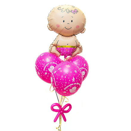 Воздушный сет на выписку девочки