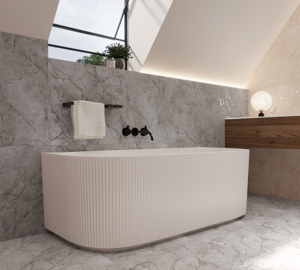 Керамогранит, Arcadia Ceramica, ARCTIC GREY, 1200x600 мм, карвинг