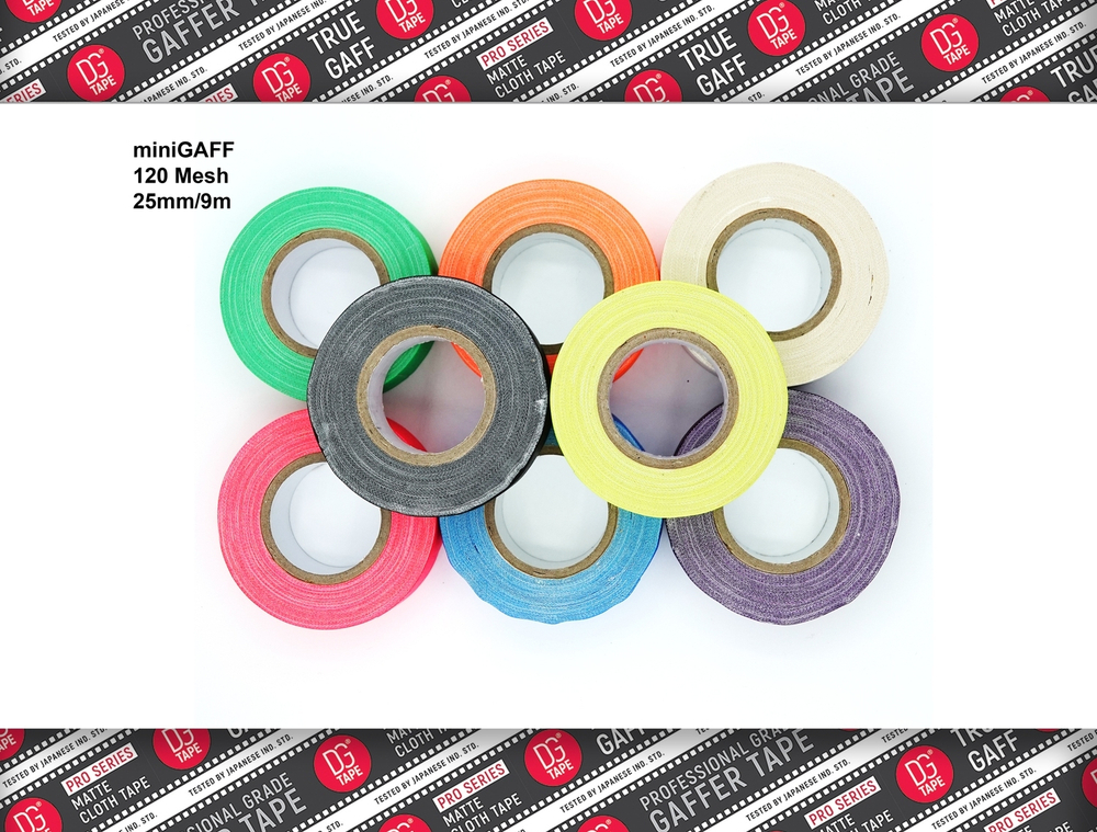 Профессиональный тейп 120mesh @trueGAFF 25мм/9м -  Белый /на тканевой основе для киносъемок и сцен тип Gaffer Pro tape /