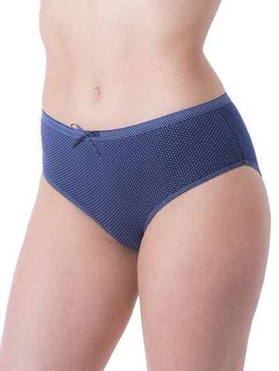 Трусики-слипы с принтом в горошек (Размер: XL) (Цвет: синий)