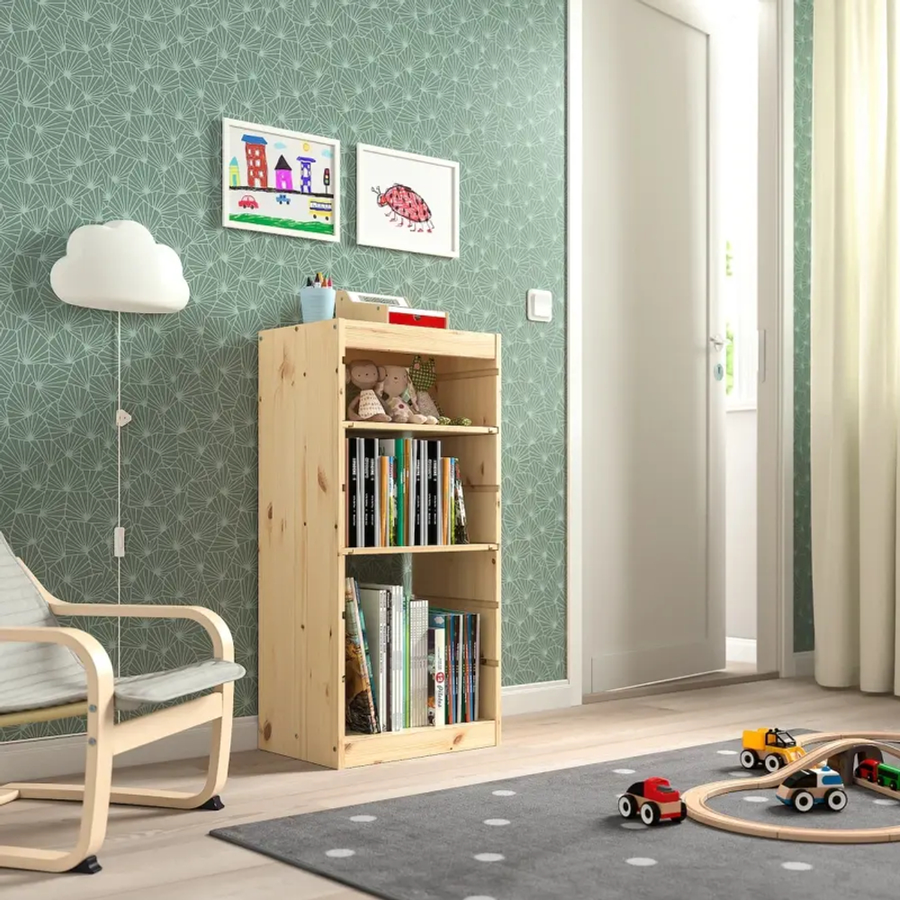 Стеллаж - IKEA TROFAST, 44х30х91 см, сосна, ТРУФАСТ ИКЕА