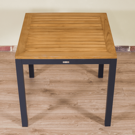 Стол обеденный Ideal Patio ТЕЛЛА алюминий, тик 80x80 см (4 ножки) резервный дубль