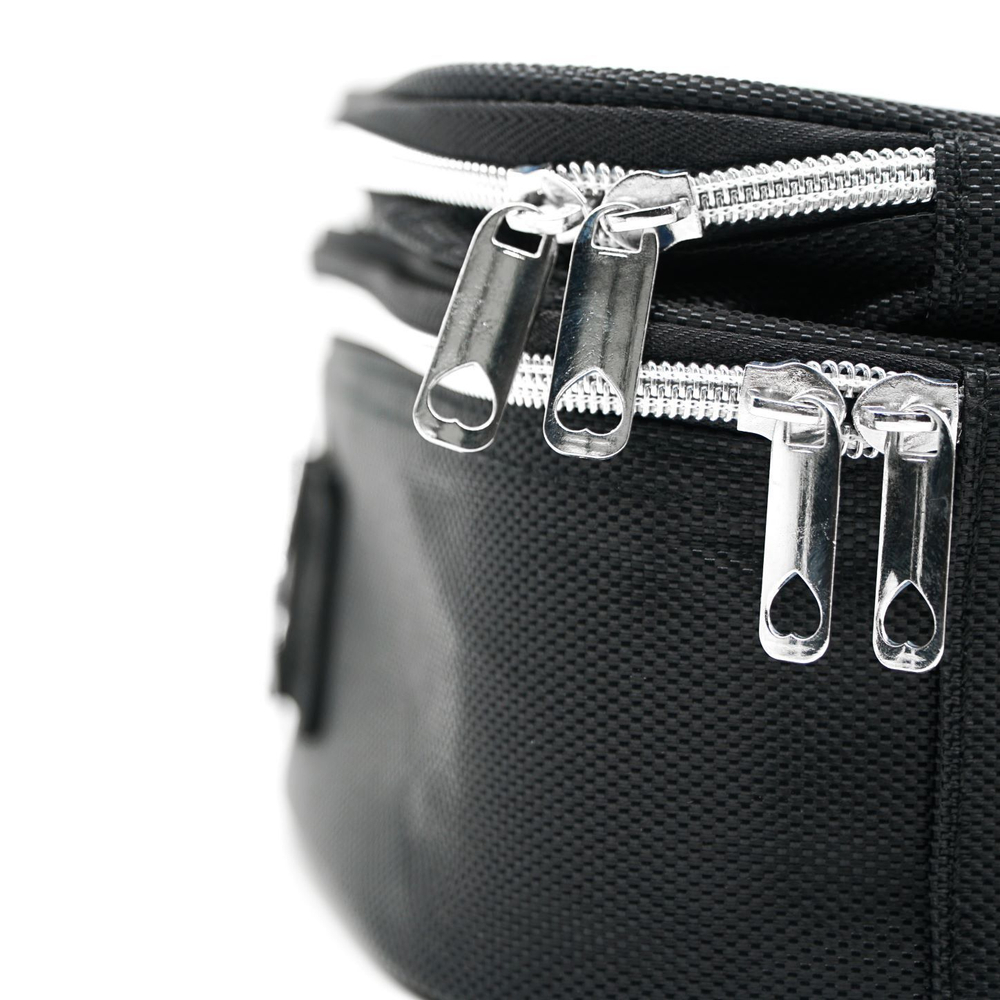 Кейс для мастера средний с зеркалом (35*24*12,5) голубой