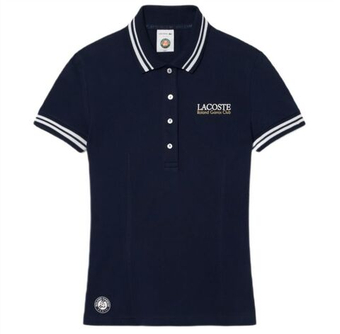 Женское теннисное поло Lacoste Roland-Garros Edition Petit Pique - navy blue
