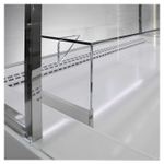 Напольная горизонтальная кондитерская витрина Finist Maria Mwv-17-9 с выкладкой из дерева (лак) и охлаждаемым объемом