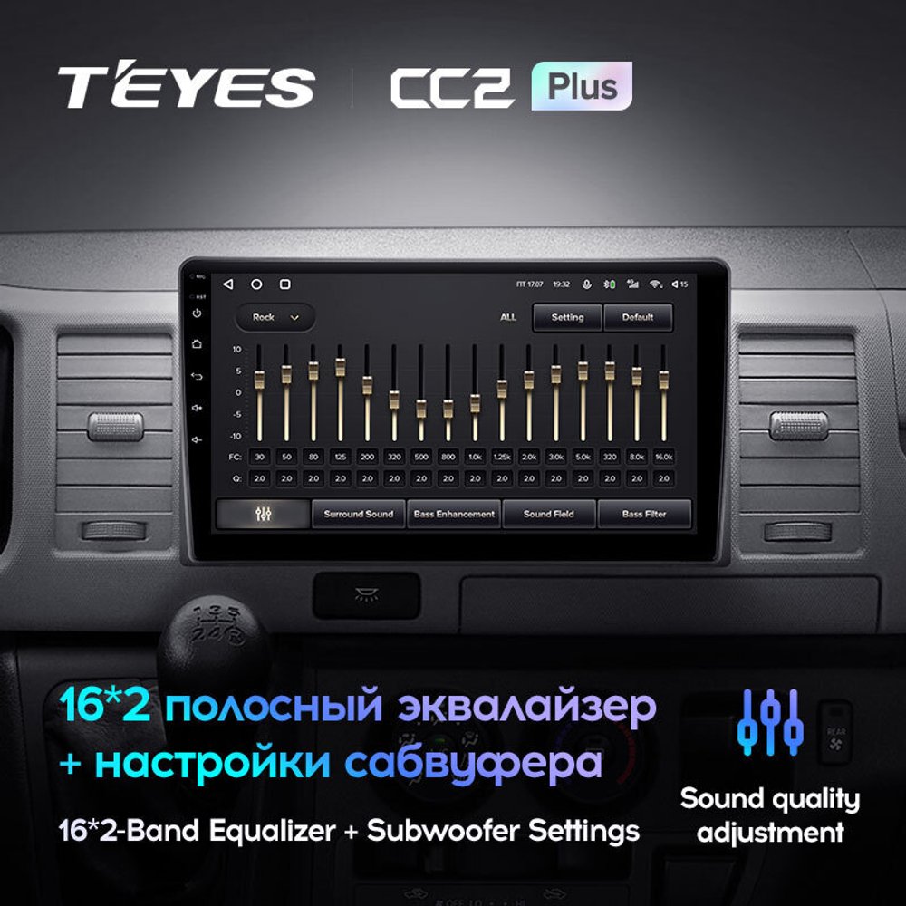 Teyes CC2 Plus 10,2" для Toyota Hiace 2004-2021