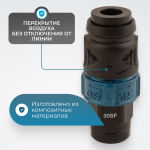 WDK-830SFS Композитное пневматическое быстроразъёмное соединение c предохранителем, внутренняя резьба F3/8"