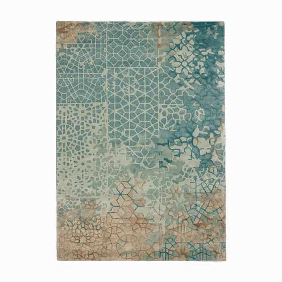Ковер Light Turquoise 180х270 см, вискоза, шерсть, хлопок