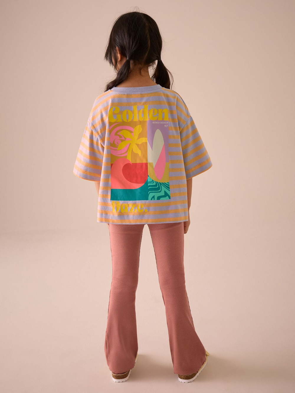 Футболка для девочки Next E60-124, Сиреневый, Оранжевый