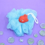 Мочалка-шар для тела полипропиленовая детская «Baby Boom - Рыбка», цвет голубой, 20гр, d-11см