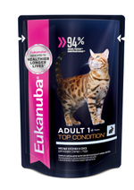 Eukanuba Adult Top Condition влажный рацион с кроликом в соусе для взрослых кошек 85г
