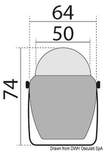 Компас FINDER, шарнир с углом наклона до 30°, (67 мм), черный