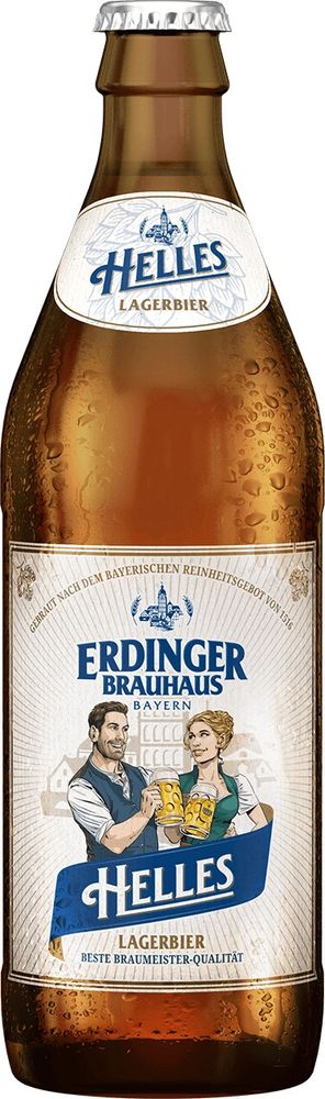 Пиво Эрдингер Хеллес / Erdinger Helles 0.5 - стекло