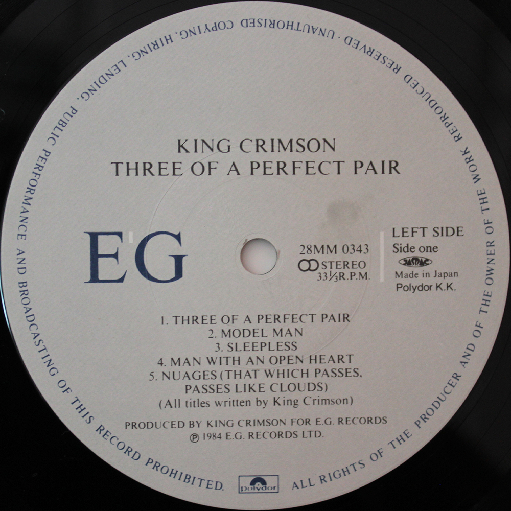 King Crimson / Three Of A Perfect Pair (LP)