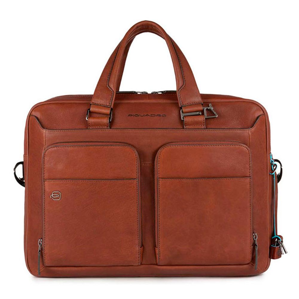 Сумка мужская Piquadro Black Square из светло-коричневой кожи (CA2849B3/CU) 1