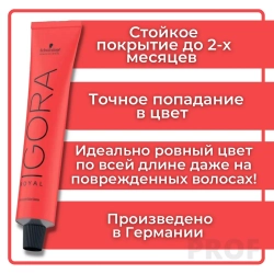 8-19 краска для волос Светло-русый сандре фиолетовый / Igora Royal 60 мл