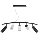 LR7358723630 Люстра RULLO 5х50W GU10 ЧЕРНЫЙ/БЕЛЫЙ (571735+214436-3+214487-2+202430-5)