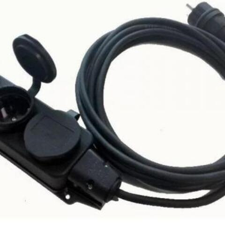 Удлинитель ПВС 50мет-2х1,5 роз 2я+вилка кауучук