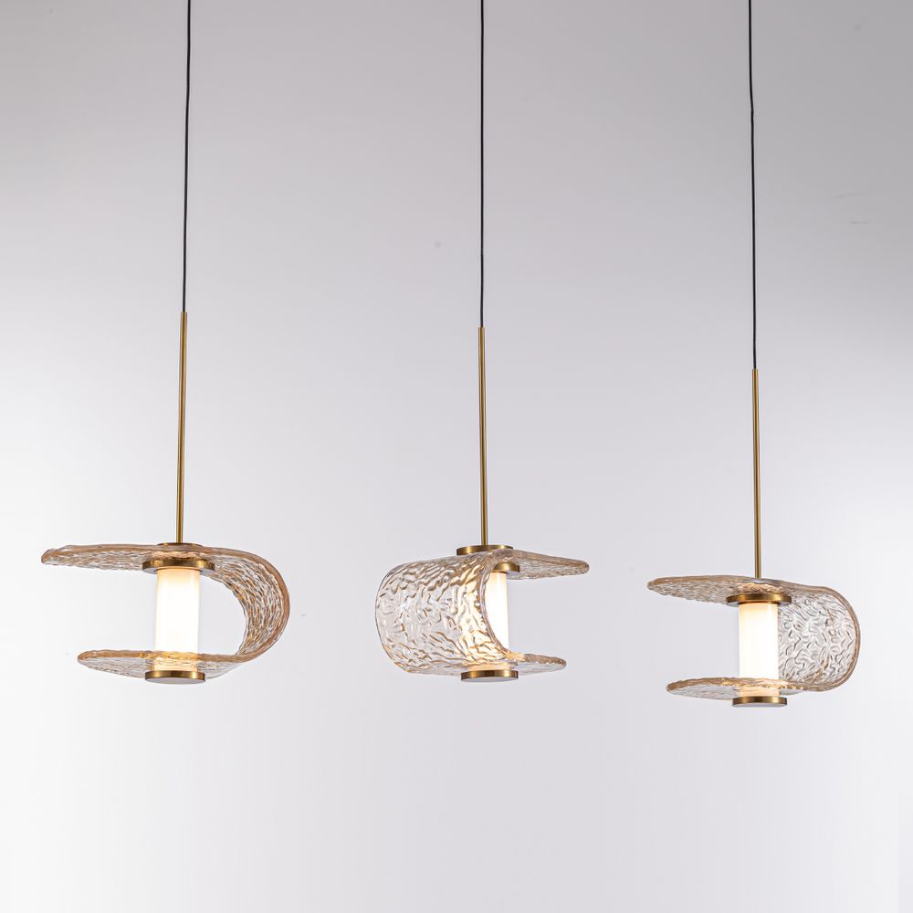 Подвесной светильник MD24020901-3B gold/cognac