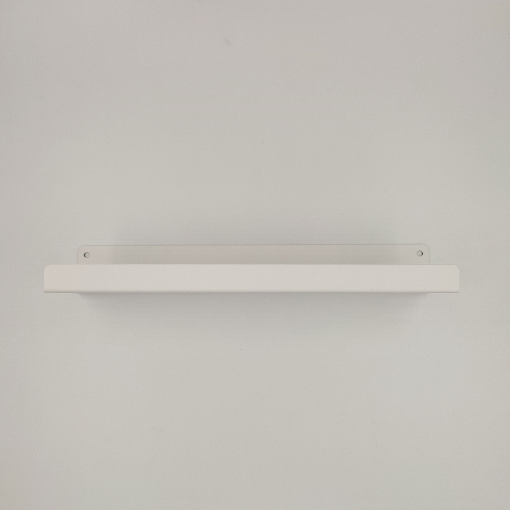 Полка MetaDec Holes настенная прямая, 30х10см белая, 1шт