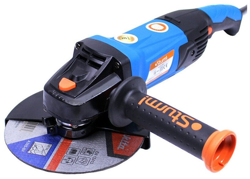 Машина углошлифовальная STURM AG9018Р 180мм,1800Вт ПОВЫШ.ПЫЛЕЗАЩИТА