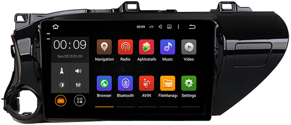 Магнитола Toyota Hilux 8 2015-2023+ - AIROC 2K RX-1119 Android 13, QLed+2K, ТОП процессор, 8/128, CarPlay, SIM-слот