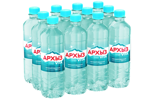 Архыз Vita горная природная вода 0,5 л ПЭТ негаз