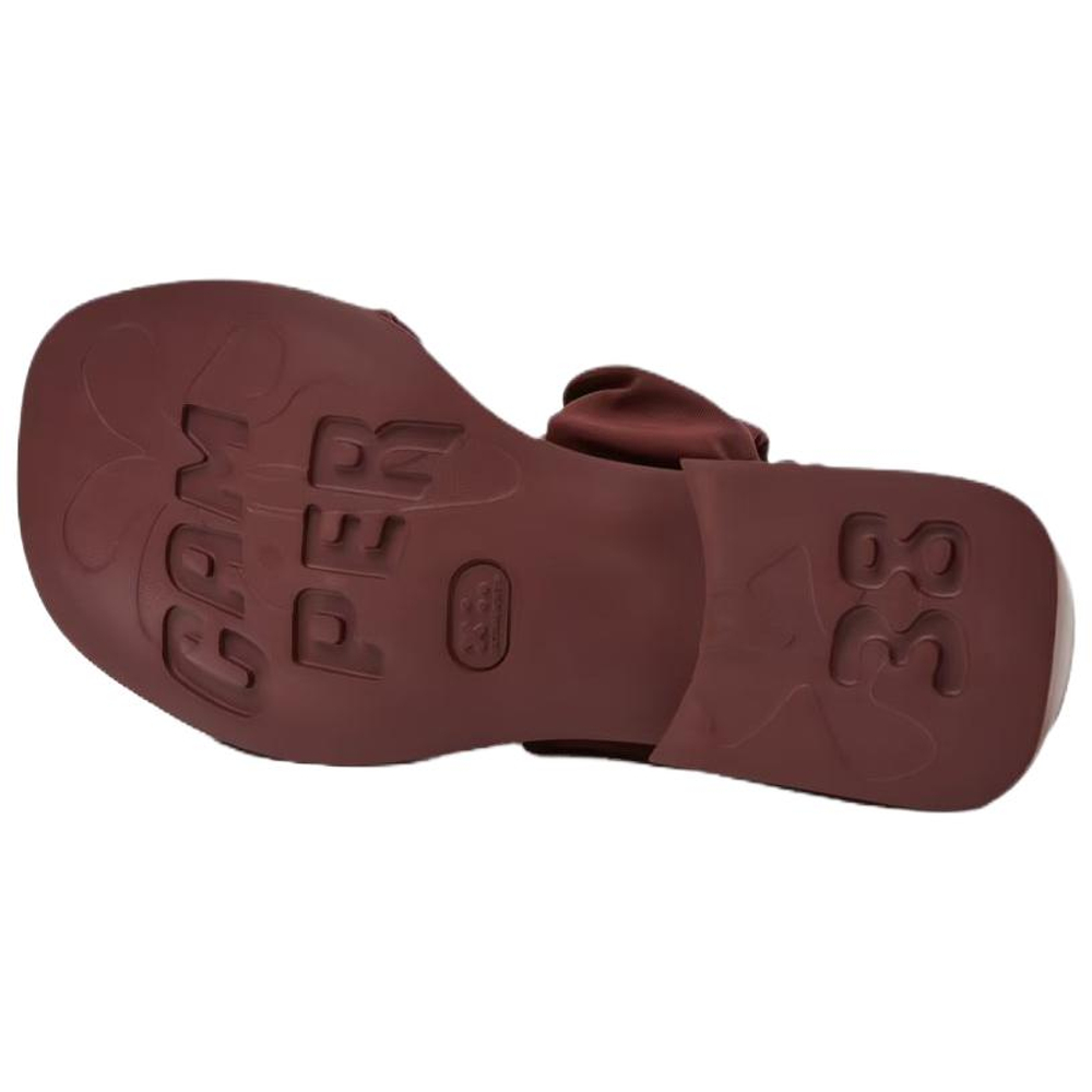 CAMPER Dana Polyester One Strap Sandals Women"s Burgundy