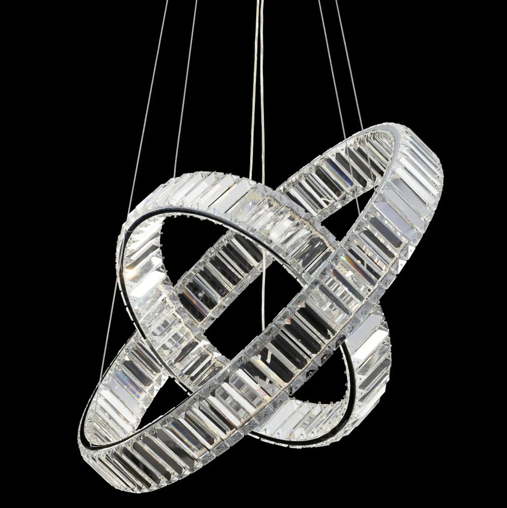 Citilux Чезаре CL338261 LED Люстра хрустальная с пультом Хром