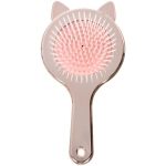 Расчёска массажная зеркальная «КИТИ СЕТ», цвет благородное золото, 19.5*10см (коробка PVS)