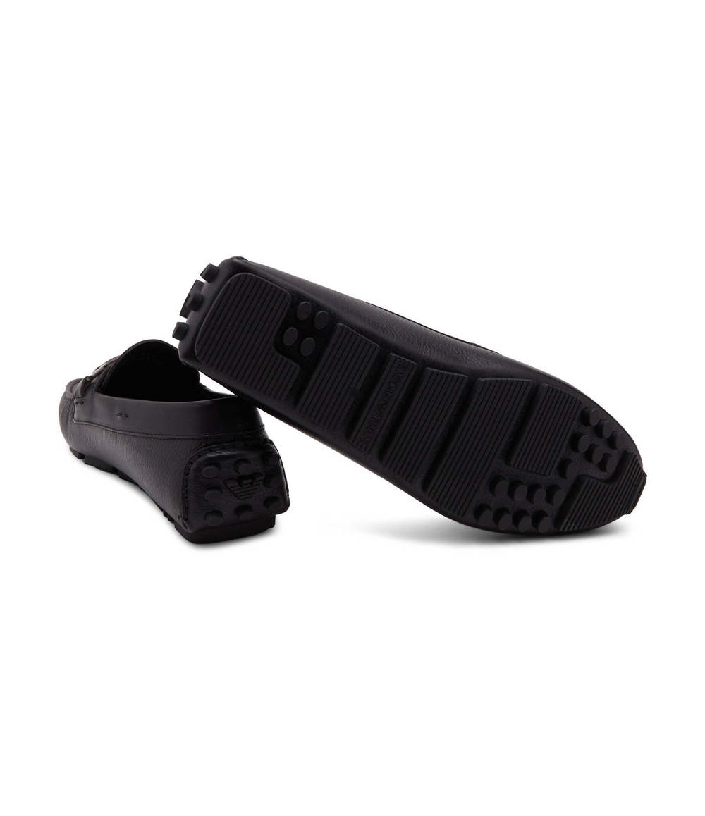 Кожаные мокасины driver vit.granato Emporio Armani - черный(X4B151 XN882)