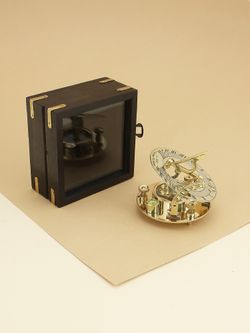 Nautical Морской компас в деревянном футляре