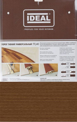 Порог гиб."Идеал" Орех 3м