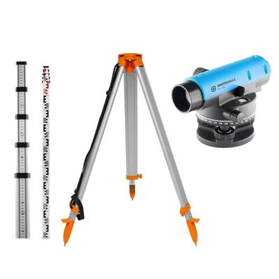 Оптический нивелир INSTRUMAX AL-124 + рейка нивелирная TS-500 + штатив алюминиевый TR-160   IM0131_K