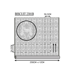Портьерная ткань dimout арт. 2301 B col. 50а коллекции "Biscuit"