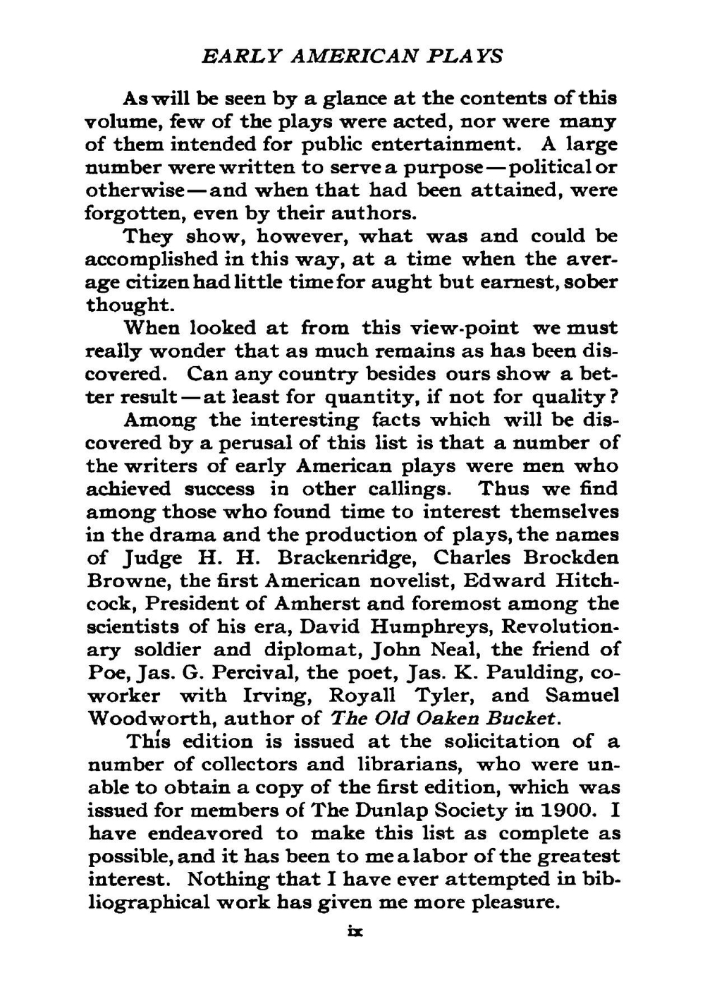 Early American Plays | Oscar Wegelin