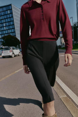 ZARА ДЛИННЫЕ БЕРМУДЫ С ВЫСОКОЙ ПОСАДКОЙ, ЧЕРНЫЙ