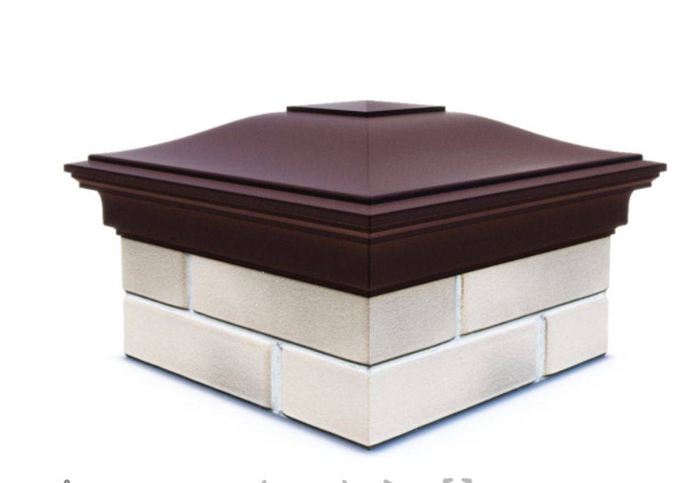 Колпак полимеркомпозитный Monblan 385*385 (1,5 кирпича) коричневый