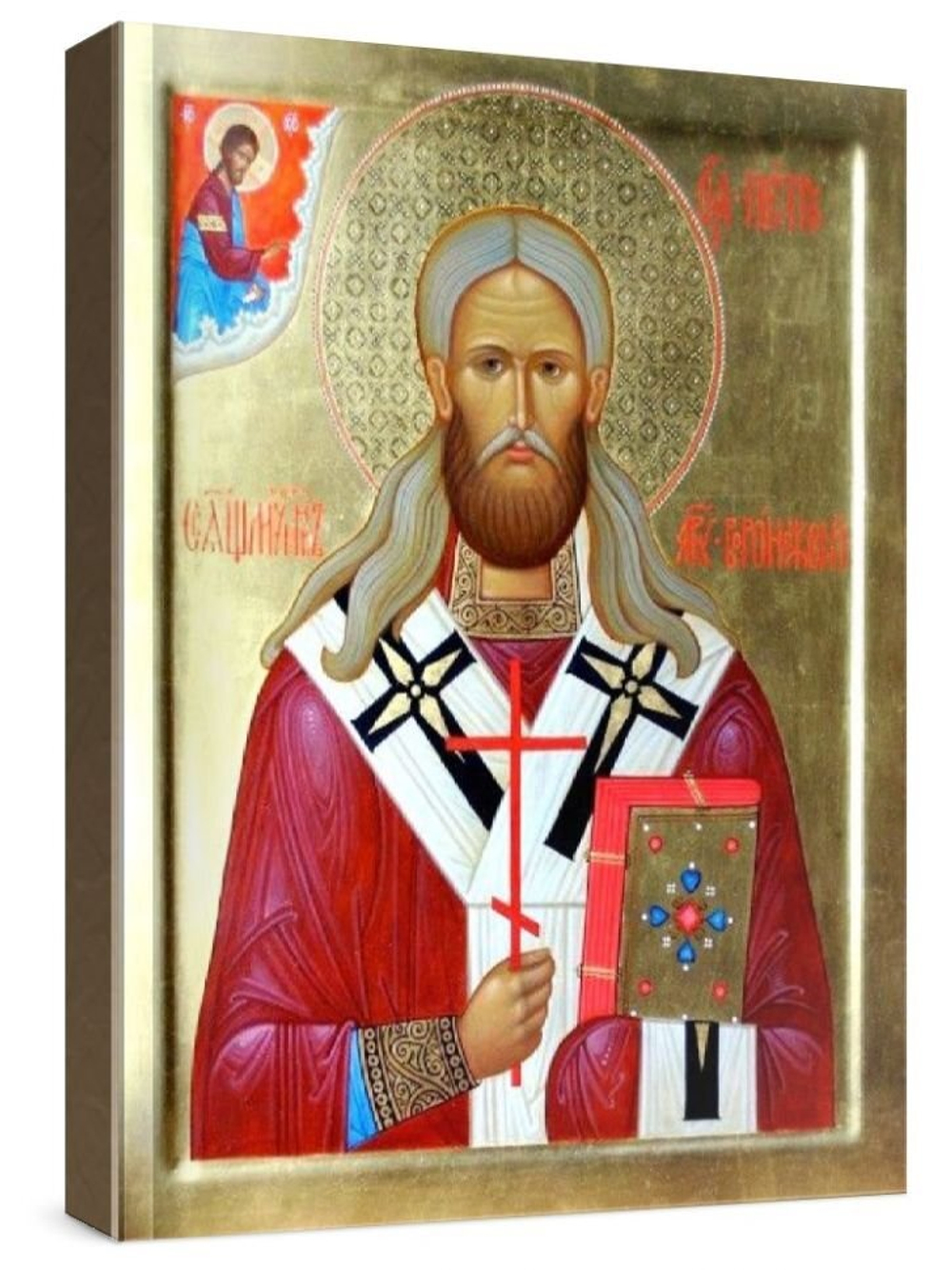 Петр Воронежский (рукописная икона)