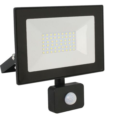 Прожектор светодиодный, Ultraflash, LFL-5002S C02, 50 Вт, 6500 К, IP65, 3500 Лм, дат движ., 230 В, ч