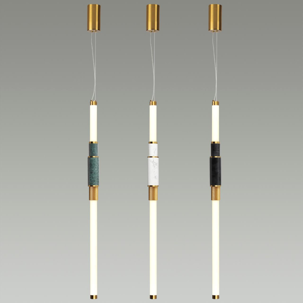 4361/14L MIDCENT ODL24 126 черный мрамор/антич. бронза/металл/акрил Подвесной светильник (ВЕРТ. И ГОРИЗОНТ) IP20 LED 14W 3000K 220V MARMI