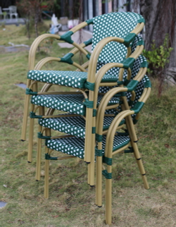 "Кабри" плетеный стул из искусственного ротанга, цвет зеленый