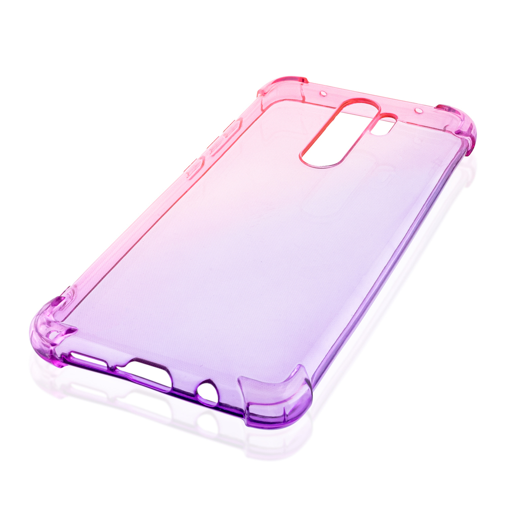 Чехол ROSCO для Xiaomi Redmi Note 8 Pro оптом (арт. XM-RN8P-HARD-TPU-PINK-PURPLE)