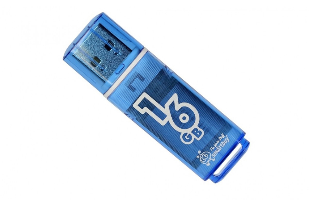 Флеш-накопитель Smartbuy Glossy series 16GB Blue, синий