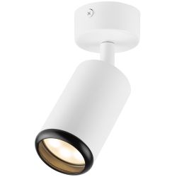 Светильник настенно-потолочный спот ЭРА OL55 WH/BK MR16 GU10 IP20 белый/черный