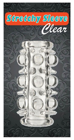 Прозрачная насадка на пенис с шипами и шишечками (Цвет: прозрачный)