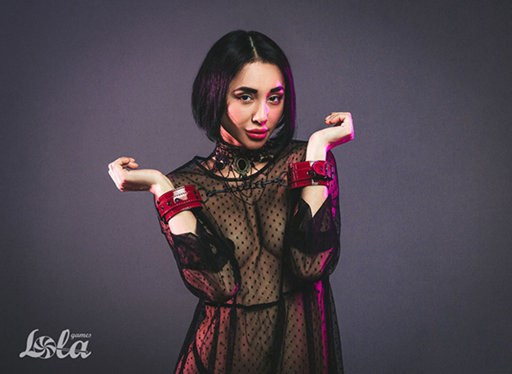 Красно-черные наручники Lola Games Party Hard Bizzare 1099-01lola