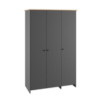 Шкаф для одежды распашной с полками и штангой Дуб крафт золотой/Белый 183,4х52,3х210 см