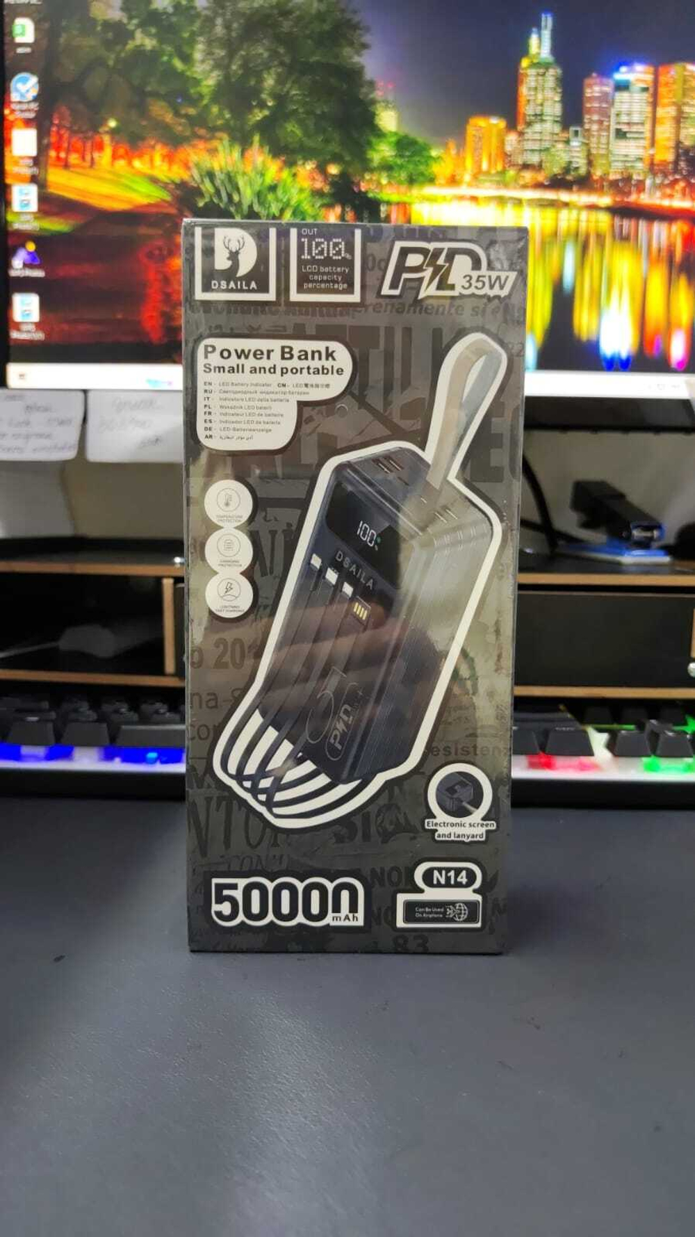Портативный аккумулятор Dsaila N14 PD 35W 50000 mAh (черный)